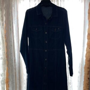 Frye Dark Blue Midi Dress